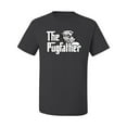 thumbnail image 2 of Wild Bobby,The Pugfather Funny Godfather Movie Logo Pug Parody, Father's Day, Men Graphic Tees, Charcoal, 5XL, 2 of 3