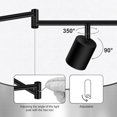 thumbnail image 2 of Track Lighting AUQUEE para techo, 8 luces, color negro mate, para cocina, 2 of 9