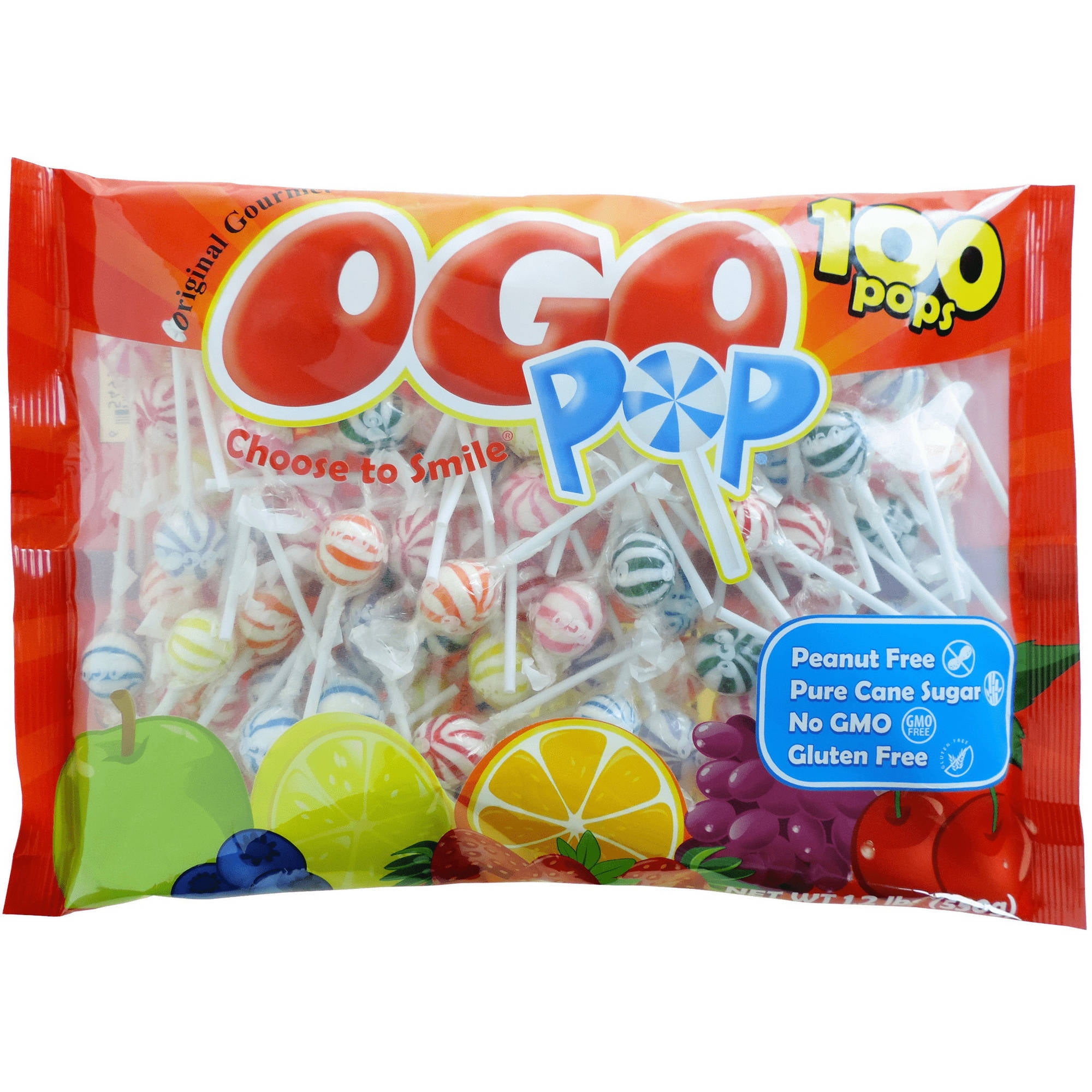 Original Gourmet OGO Pop Lollipops, 100 count, 1.2 lbs