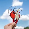 thumbnail image 2 of xiaxaixu Cardinal Bird Epoxy Craft Pendant, Creative Hanging Ornament, 2 of 9