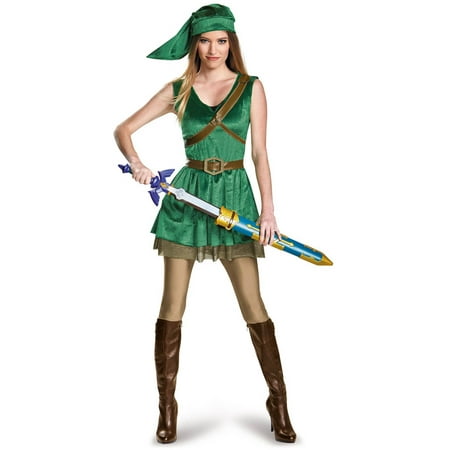 Legend of Zelda Link Prestige Female Teen Halloween Costume, One