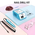 thumbnail image 5 of COSITTE 20,000 RPM Electric Nail Drill Set, Acrylic/Gel Remover, Home/Salon Manicure-Azure Blue, 5 of 8