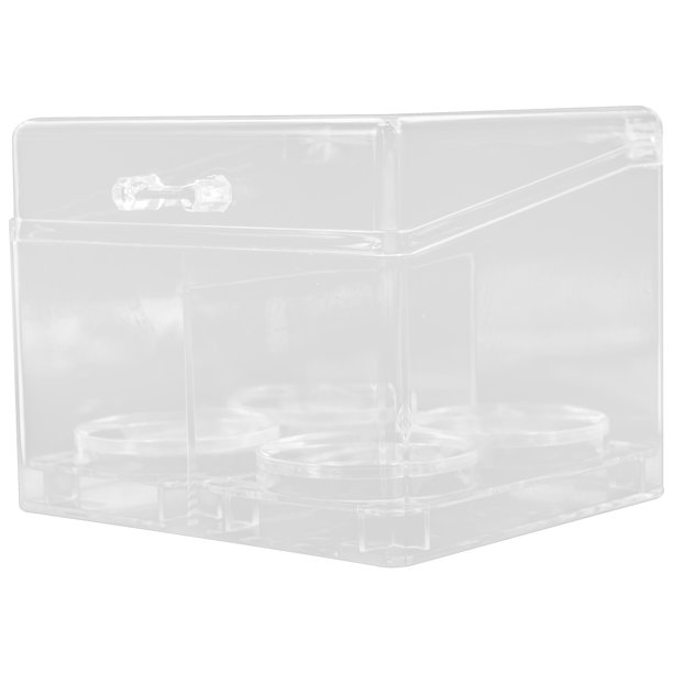 BESTYASH Organizador Para Esponjas De Maquillaje Transparente Con Tapa Y Multiusos Para Almacenamiento