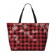 thumbnail image 2 of Disketp Red Buffalo Plaid Bolsa de Playa de Gran Capacidad, Bolso Impermeable y a Prueba de Arena para Mujer, Ideal para Playa, Piscina y Natación, 2 of 7
