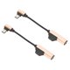 thumbnail image 5 of uds Cable adaptador de auriculares tipo C a 3,5mm 2 en 1 adaptador de auriculares flexible funcional para teléfono tipo C tableta PC dorado, 5 of 5
