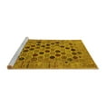 thumbnail image 2 of Ahgly Company Machine Washable Indoor Rectangle Oriental Yellow Industrial Area Rugs, 3' x 5', 2 of 4