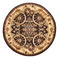 thumbnail image 3 of Unique Loom Pioneer Collection Area Rug - Missoula (5' 3" Round Black/Beige), 3 of 7