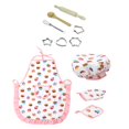 thumbnail image 1 of 11PCs Role Play Children Kitchen Cooking Baking Girls Toys Cooker Play Set Kids Kitchen Hat + Apron, 1 of 3