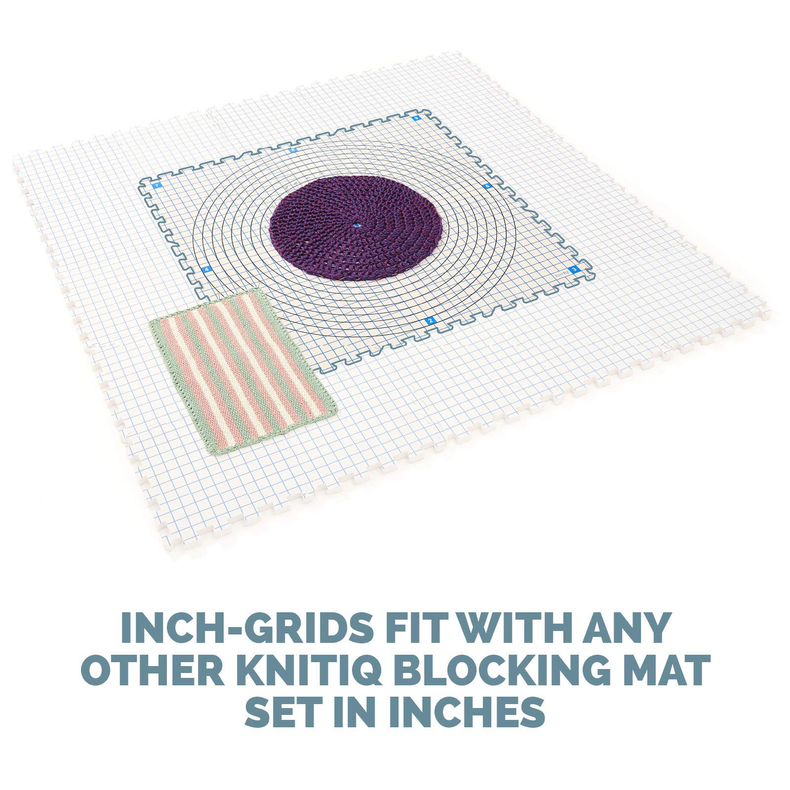 KnitIQ Blocking Mats for Knitting Premium Crochet Set - Extra Thick Blocking  Boards with Gridlines, Quality Storage Bag - Pack of 9 - Radial blocking -  Yahoo Shopping