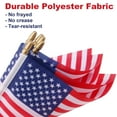 thumbnail image 5 of Gamexcel 4" x 6" Polyester Fabric Independence Day Outdoor Flag, Double-Sided, 50 Pack, 5 of 8