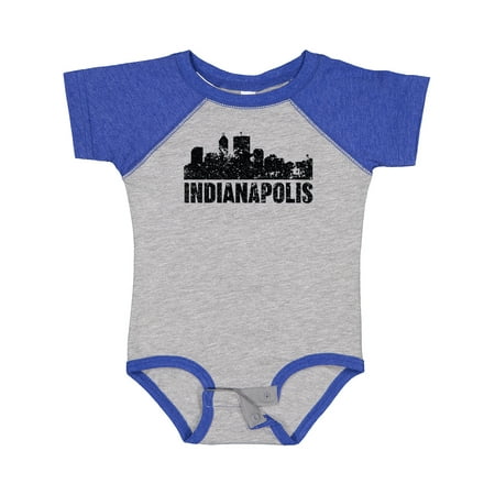 

Inktastic Indianapolis Skyline Grunge Boys or Girls Baby Bodysuit