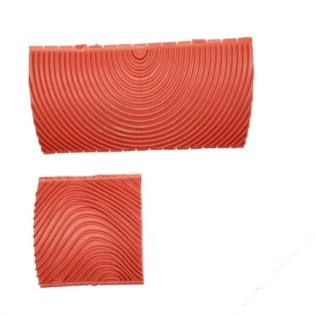2PCS 3 Inch 6 Inch Imitation Wood Grain Paint Roller Brush Wall Painting