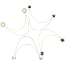 Soimiss 4pcs Vest Clips Sweater Chain Clips in Silver Alloy for Clothing Accessories