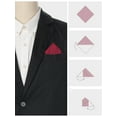 thumbnail image 3 of INSPIRE CHIC Men's Velvet Solid Color Pocket Square for Suit Formal, 3 of 4