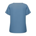 thumbnail image 5 of BUIGTTKLOP Womens Tops Short Sleeve Shirts Casual V Neck T Shirts Lightwieght Loose Fitted Tees, 5 of 6