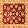 thumbnail image 1 of Ahgly Company Indoor Square Oriental Orange Traditional Area Rugs, 5' Square, 1 of 4