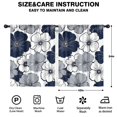 thumbnail image 2 of Blackout Kids Curtains,Blue Pioneer Flower Childrens Insulated Curtains Set Of 2,Bedroom Essentials,Toddler Room Decor 42x54in(106x137cm), 2 of 4