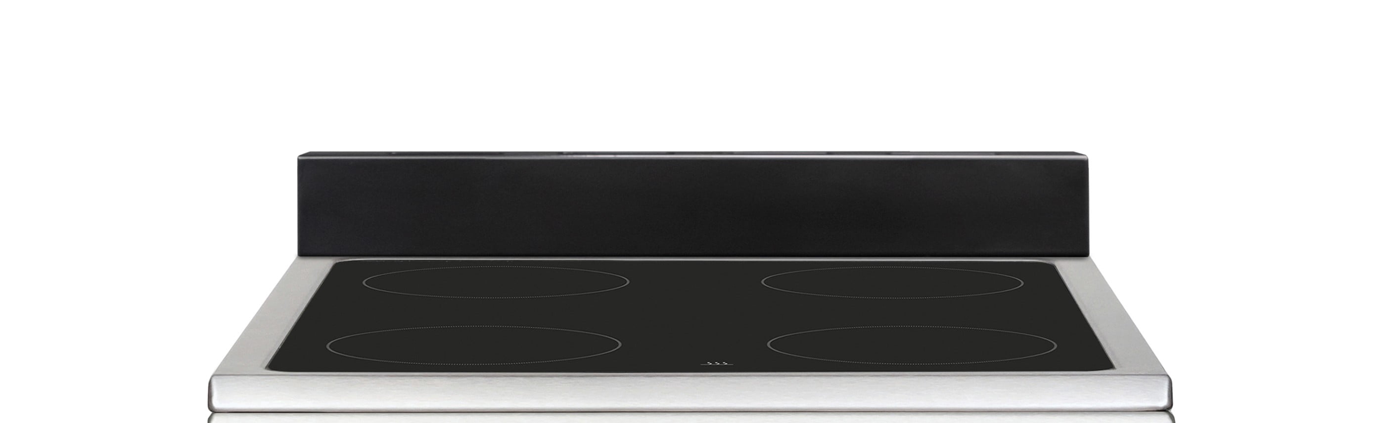 Premium Levella PREV2006VS 20" Vitroceramic Cooktop Electric Range with 4 Burners and 2.0 Cu. Ft. Single Convection Oven - Silver