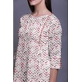 thumbnail image 4 of Bimba Tunique Droite à Manches 3/4 Kurta Imprimée Tenue d'Été pour Femmes, 4 of 6