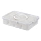 thumbnail image 4 of Contenedor de alimentos con compartimentos, organizador para refrigerador, contenedores, tarro de condimentos portátil, plato para servir, cajón de 8 rejillas, 4 of 8