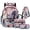 Cherry Blossom Horse, variant on Uorisanigo Wild Elephant Kids Backpack with Lunch Bag and Water Bottle Holder, Breathable College Student Shoulder Bags with Adjustable Straps, Great for Boys and Girls