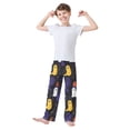 thumbnail image 2 of FORMRS Boys Pajama Pants with Pockets Size 11-12Y Kids Lounge Sleep Bottoms, Halloween Colorful Ghosts, 2 of 8
