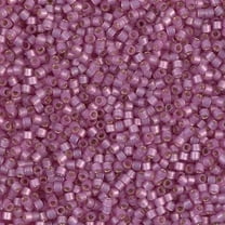 Miyuki Delica Seed Beads DB2180 11/0 Duracoat Silver Lined Orchid Semi-Frosted 7.2 Grams