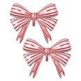 thumbnail image 1 of Lazo rijcy con forma de globo a rayas rojas y blancas para fiesta, 2 unidades, 1 of 3