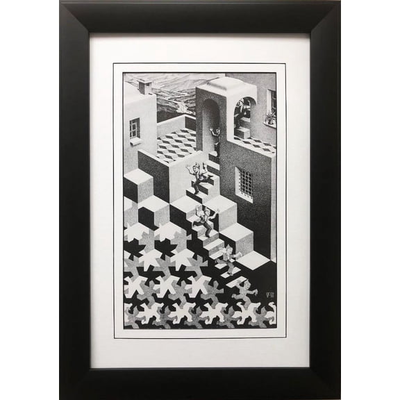 M.C.Escher "Cycle 1938" CUSTOM FRAMED Art Generic