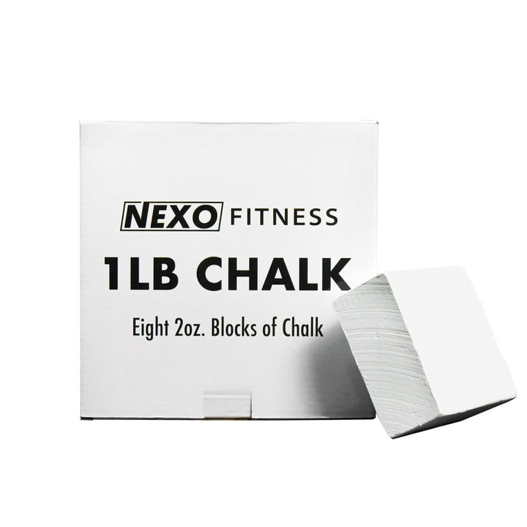 Nexo Fitness Nexo Premium Chalk for Weight Lifting & Asmr - 1lb (eight 2oz Blocks) Top Pick Crushable Gym Chalk
