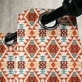 thumbnail image 3 of Ambesonne Tribal Grommet Curtain, Aztec Folk Native Motif, 50" x 72", Teal Cream Red, 3 of 6