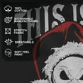 thumbnail image 4 of Mens The Nightmare Before Christmas Jolly Santa Jack Portrait Smile T Shirt, 4 of 10