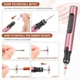 thumbnail image 7 of Engraving Pen with 37 Bits, USB Rechargeable DIY RoseGold, 7 of 7