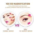 thumbnail image 3 of COWIN 10x Magnifying Lighted Makeup Mirror with 360° Rotation, Touch Sensor Control, Natural Daylight LED Light, Powerful Locking Suction Cup, 3 of 10