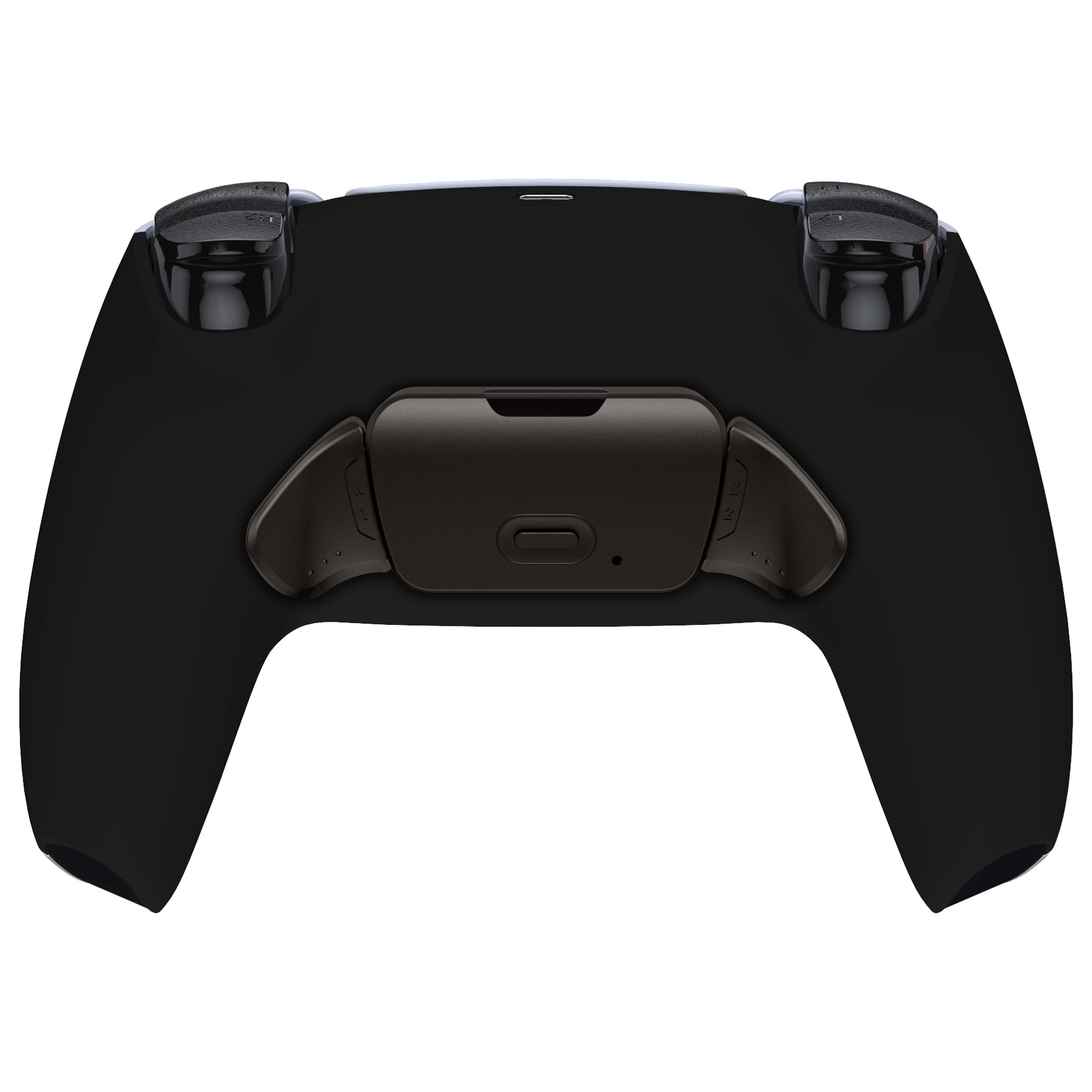 eXtremeRate Black Real Metal Buttons Version Rise Remap Kit Upgrade Board & Back Shell & Back Buttons Set for PS5 Controller