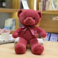 thumbnail image 1 of Wedding Plush Bear Doll With Bowtie Ribbon Scarf Stuffed Animal Toy For Grab Machine, 1 of 6