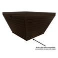 thumbnail image 7 of Sunbeam Contemporary Style Aluminum Fire Table in Brown Finish, 7 of 7