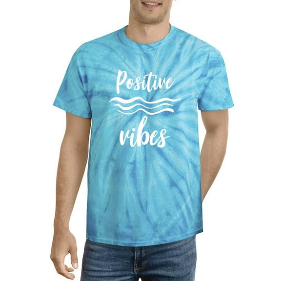 Positive Vibes! Tie Dye Cyclone Men -Smartprints Designs, Male Medium