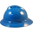 thumbnail image 3 of MSA 500 Series Full Brim Vented Hard Hats with 6 Point Ratchet Suspensions Blue, 3 of 4
