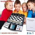 thumbnail image 6 of Icore Magnet Chess Sets Board Game, Electronics Travel Talking Checkers Master Pro 8 In 1, Portable Chessboard Tournament For Kids And Adults, 6 of 6
