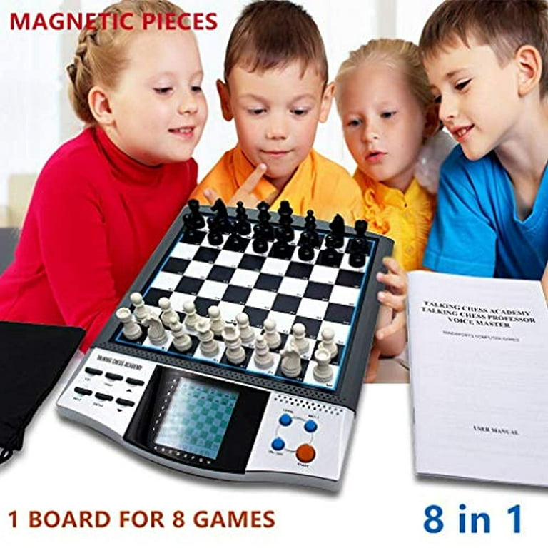 Magnetic Battle Chess Effect Chess Set Educational Checkers Game Portable Chess Board Toys Party Supplies For