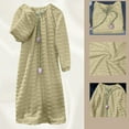 thumbnail image 6 of Censtreet Women's Winter Nightgown, Plush Fleece Sleep Dress, Thick Warm Home Dress Sleepwear, 6 of 9