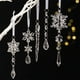 thumbnail image 1 of 5 colgantes coloridos de barra de hielo para árbol de Navidad | Adornos de copos de nieve simulados | Adornos colgantes ligeros con cordones | Ideales para árboles, puertas, ventanas, techos y, 1 of 9