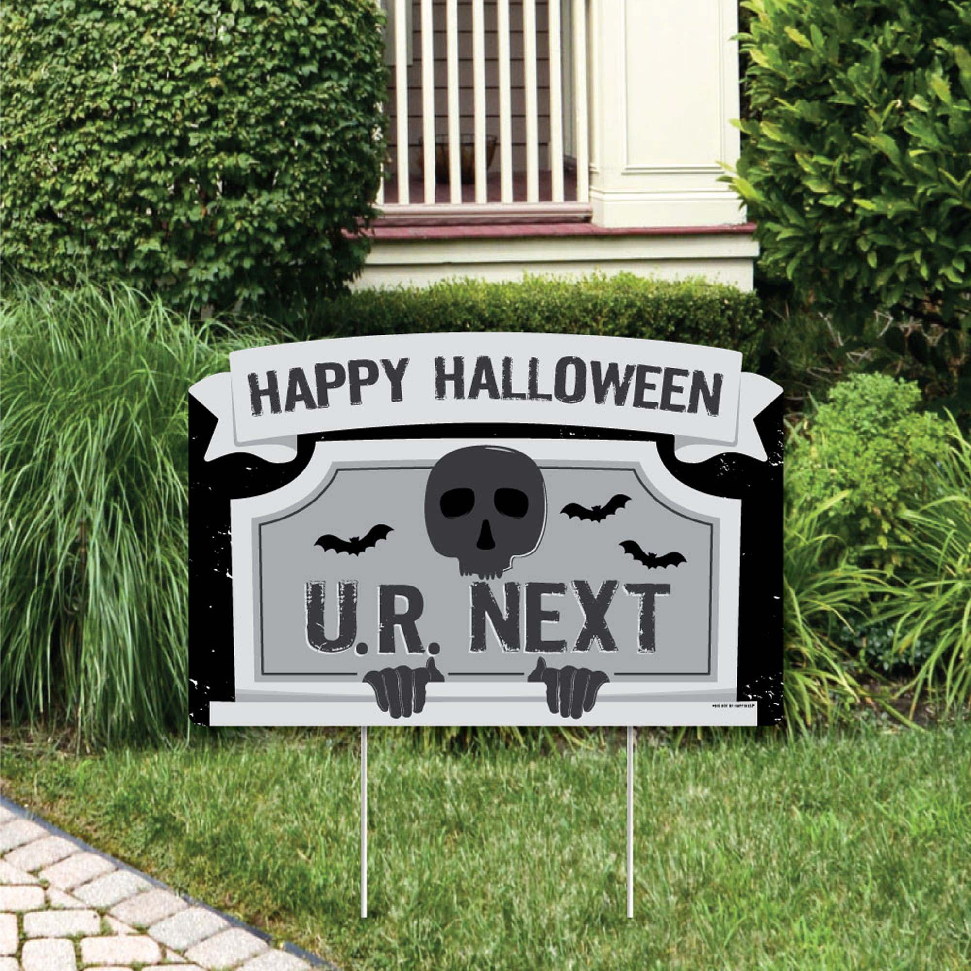 Danger Mines THICK Sign Halloween Decor Prop Road and Lawn Decoration 