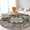 Black, variant on YOUFORTONG 6ft Round Washable Abstract Area Rug, Modern Low Pile Carpet, Soft Non-Slip Stain Resistant Indoor Mat for Living Room Bedroom Dining Room,Colorful
