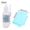 thumbnail image 4 of Gentle Jewelry Cleaner Kit with Polishing Cloth Liquid Tarnish Remover Cleaner, 4 of 13