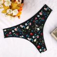thumbnail image 2 of Aayomet Culotte Sans Couture pour Femmes Taille Basse g-String (Noir, G), 2 of 4