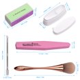 thumbnail image 4 of 5PCS Dipping Powder Tool Kit with Dip Powder Tray Nail Duster Brush 4-Sided Nail Buffer, 4 of 8