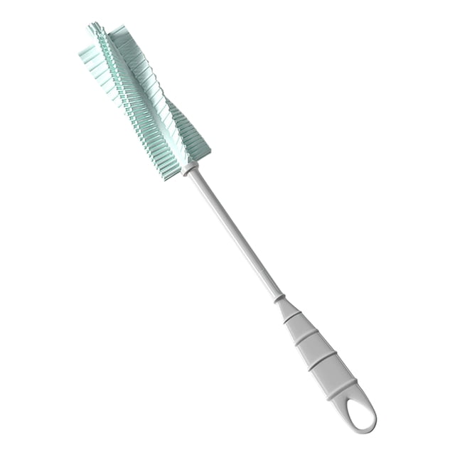 Rotatable Pacifier Cleaning Brush For Feeding Bottles Portable 360° Soft Scrubbing Tool For And Green