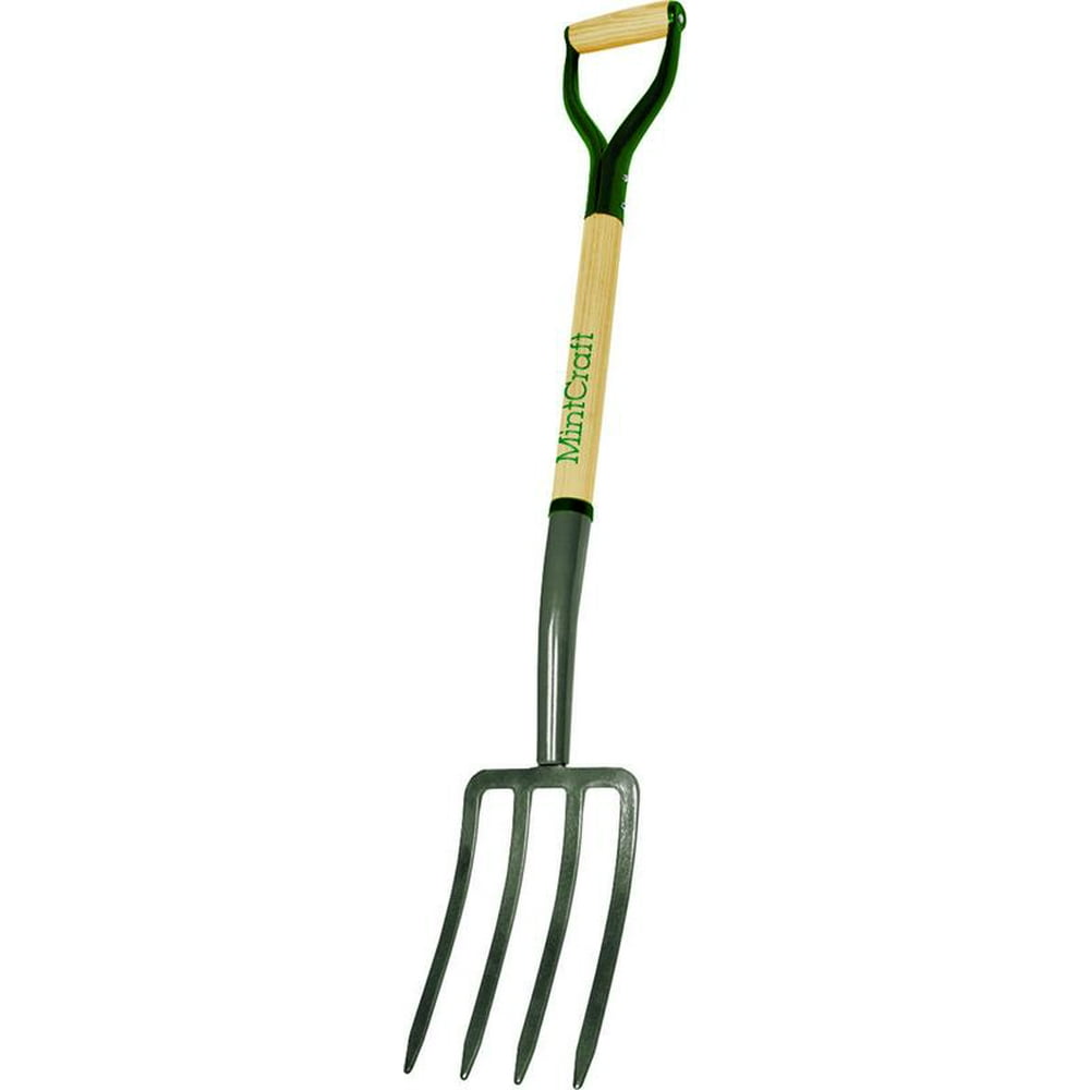 Mintcraft 33284 Fork Spading 4Tine Wood Handle
